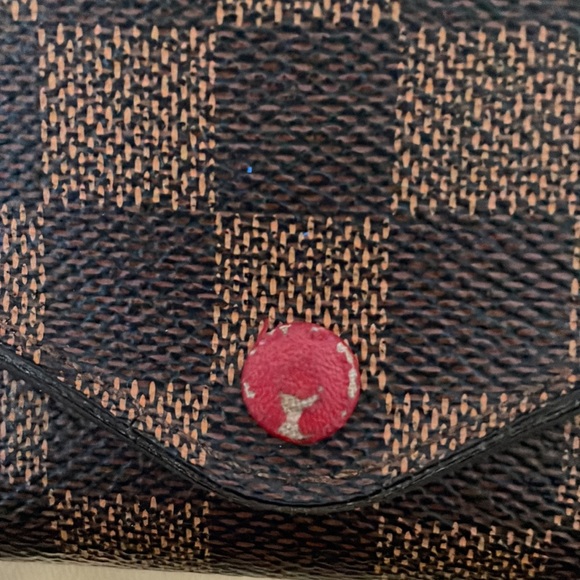 Damier Ebene Josephine Wallet Red - Picture 9 of 9